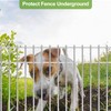 Animal Barrier Fence 10Pack, 24x15in Underground Protect Panels for Garden