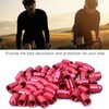 GUB 50Pcs Aluminium Alloy Schrader Valve Cap Bicycle Tyre Nozzle