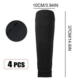 Football Sock Sleeves Soccer Shin Guards Sleeves Team Leg Sock Sleeve Cut Football Socks for Football Games Beginner