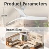 TAVZAKE Ceiling Fans with Lights, 56 inch Low Profile Ceiling