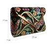 Girly Handbags Womens Baroque Flower Clutch Bag - Champagne