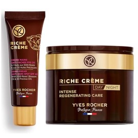 Yves Rocher Set RICHE CRME Crema para manos Antimanchas Nutri Regeneradora FPS 20 (50ml)  Crema Facial Nutri Extra Regeneradora DaNoche (75 ml)       