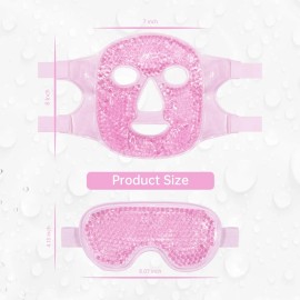 Mascara Hielo Antifaz Gel Ojos Facial Dormir Cara