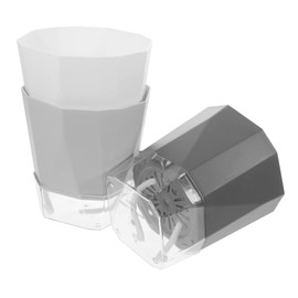 Gatuida 3 Set Self Flowerpot Automatic Water Absorbing Planters Mixed Colors Piano White Cool Gray Gray for Use Durable Hydroponic System for Healthy Plant Growth