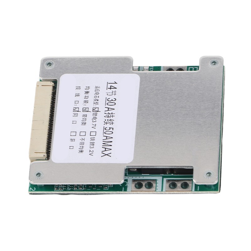 14S 50V 30A Lithium Battery Protection Board BMS PCB Board
