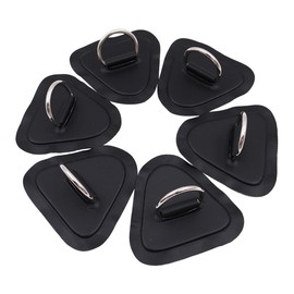 Tiardey 6Pcs Triangle Heavy Duty SUP Bungee Deck Rigging Kit,for Stand up Paddleboard Deck,PVC Inflatable Boat Kayak Canoe Deck - Black