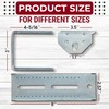 4 Pcs 8" Boat Trailer Bunk Brackets, Swivel Top Bunk