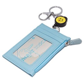 KOYOKOMA Pass Case, IC Card Case, Commuter Pass Case, Nico-chan Mark, Extendable, Key Reel, Key Chain, Includes Key Chain, For Work or School Commutes, Coin Pocket