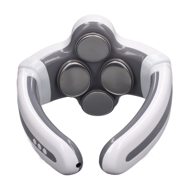 4 Heads Electric Pulse Neck Massager Intelligent 3D USB Charging