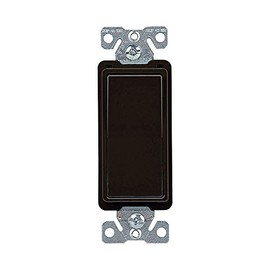 Eaton 7504BK 15 Amp 4-Way Rocker Decorator Switch, Black