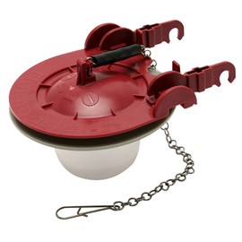 Fluidmaster 5403 Water-Saving Long Life Toilet Flapper for 3-Inch Flush Valves, Adjustable Solid Frame Design, Easy Install (Red)