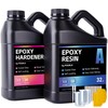 POURLA Epoxy Resin 64OZ Kit - Crystal Clear, Anti Yellowing,