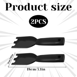 2 Pcs Indoor Spatula Grill Scraper for George Foreman Grill,BBQ Scraper for Grill Scraper,Nylon Spatula Indoor Grill with Grooves,Grill Spatula for George Foreman and Most Grooved Indoor Grills