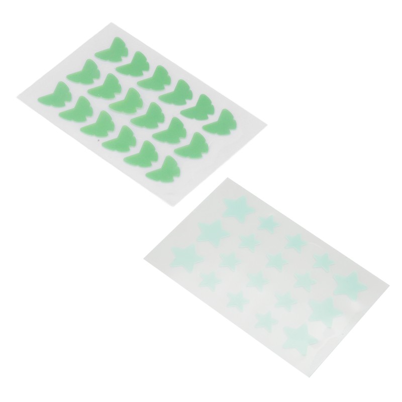 36Pcs Hydrocolloid Pimple Pads Covering Isolating Healing Cartoon Shape Cute