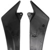 Pair Motorcycle Fuel Tank Side Panel Cover Black Protection Replacement
