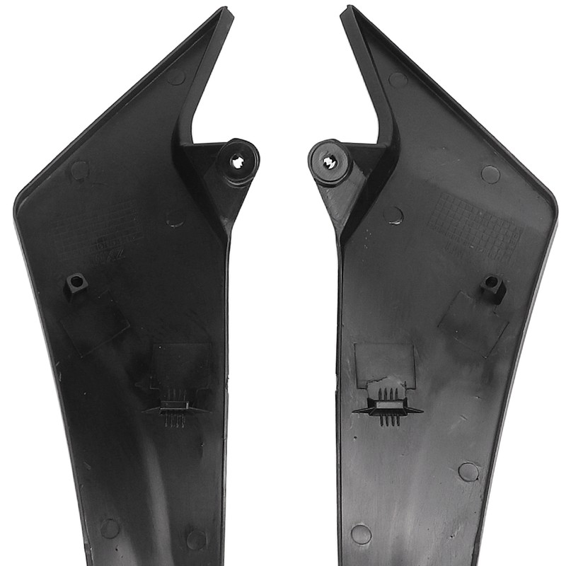 Pair Motorcycle Fuel Tank Side Panel Cover Black Protection Replacement