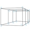 Aoneky 1" Baseball Batting Cage Frame Corner Kit- Fits 3/4"