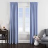 Bacati - Blue Pin Dots Curtain Panel