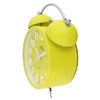 MPM Quality Design Metal Alarm Clock in Trendy Colours, Yellow,