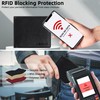VISOUL Men's Leather Wallet with ID Window, RFID Protection, Genuine