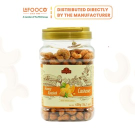 LAFOOCO Honey Roasted Cashews, Sweet Tasty Gourmet, Vietnam Cashew, Rich in Nutrients, Gift for Family, Friend on Celebration, Holiday, Birthday (14.1 oz)