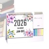 Desktop Calendar - Jan-Dec Desk Top Calendar 2026 | To-Do