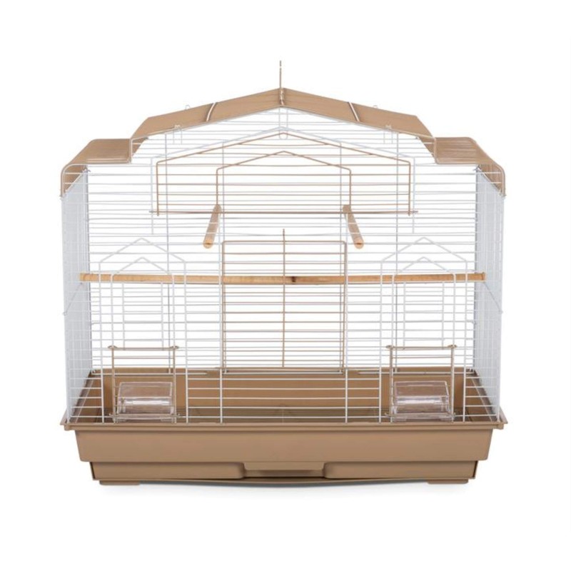 Prevue Pet Products SP50051 Barn Style Bird Cage, Brown/White