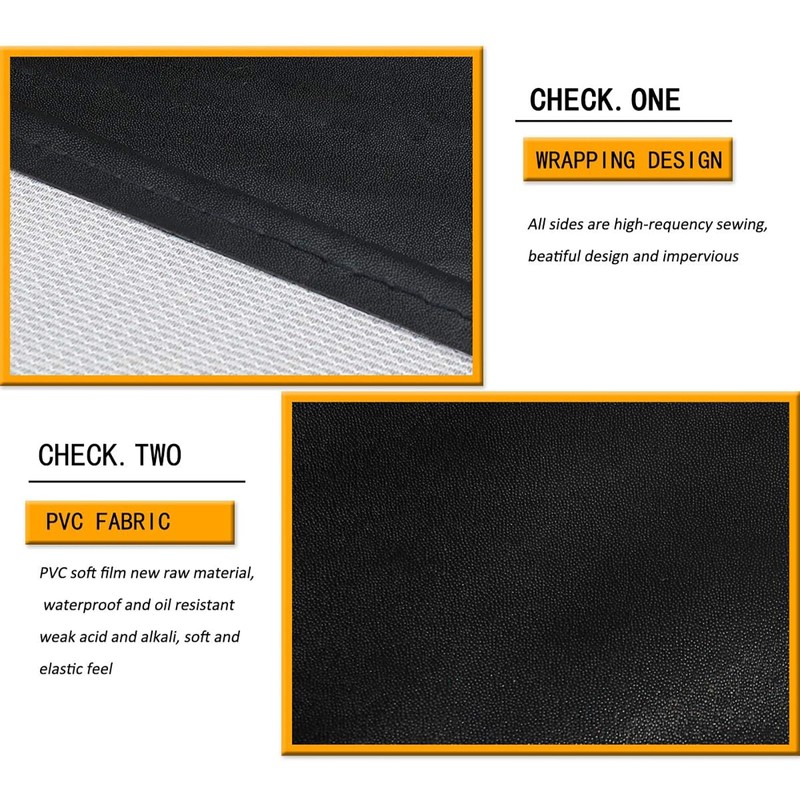 Homsolver 2 Pack Waterproof Rubber Aprons, Heavy Duty Butcher for