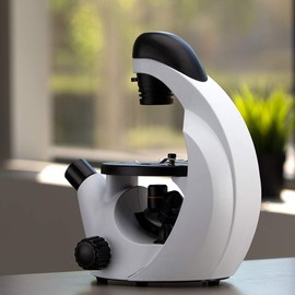 IQCrew by AmScope 40X-500X Inverted Student Microscope Kit w/Experiment + Blank & Prepared Slides