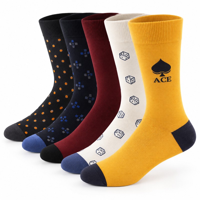 Men’s Dress Socks for Business & Daily Wear – 5-Pair
