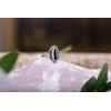 Windalf Alisa Women's Ring 14 mm Silver Ring Black Onyx