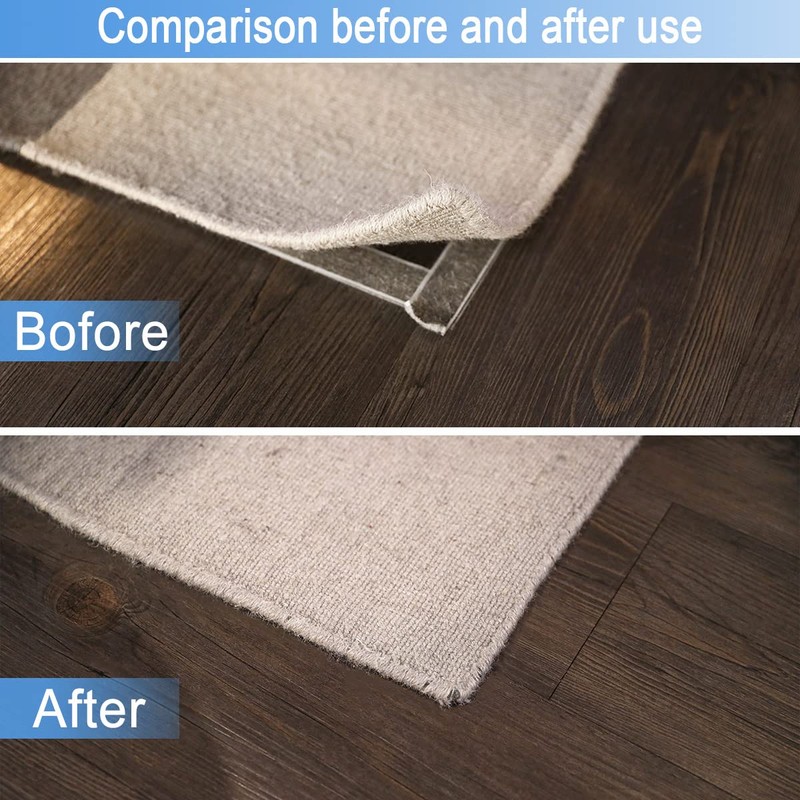 Yorwe Rug Tape Pad, Rug Anchors Carpet Hook and Loop