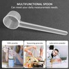 6 10ml Measuring Spoons with Clear Plastic Scales, Reusable Long-Handled