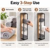 Wall-Mounted Towel Rack for Bathroom Storage – Iron & Wood