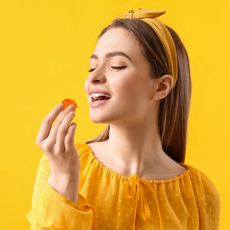 Assorted Fruit Buttons Hard Candy - 1 Pound Bulk Bag