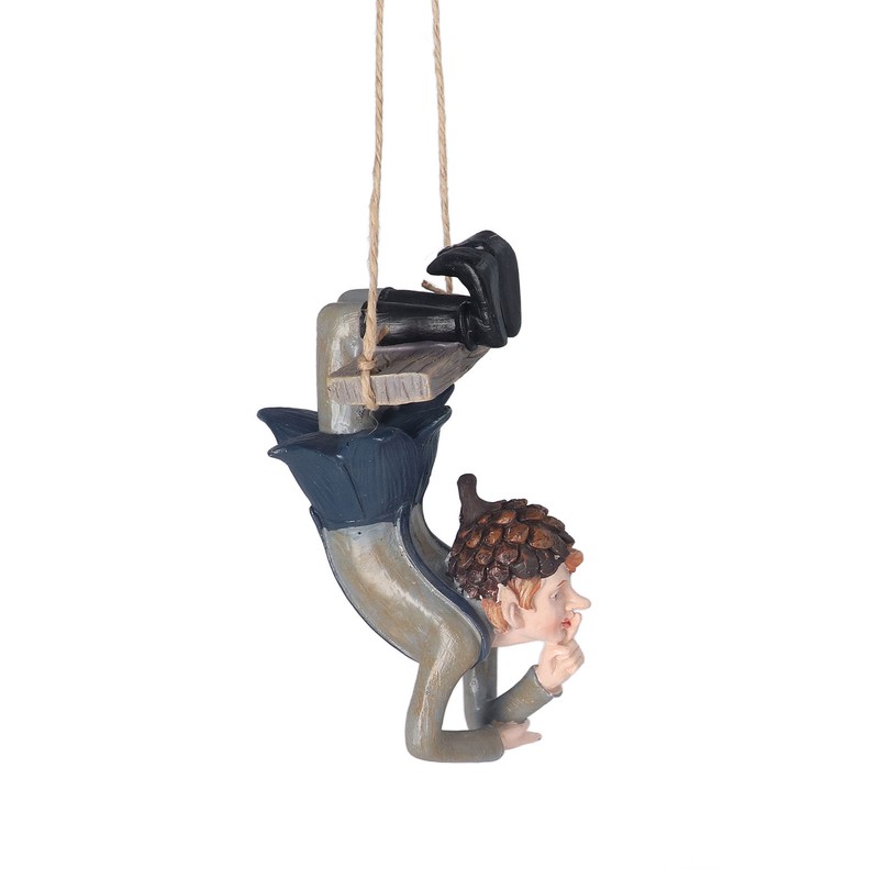 Swing Forest Elf Figurine Resin Exquisite Elf Hanging Statue Tree