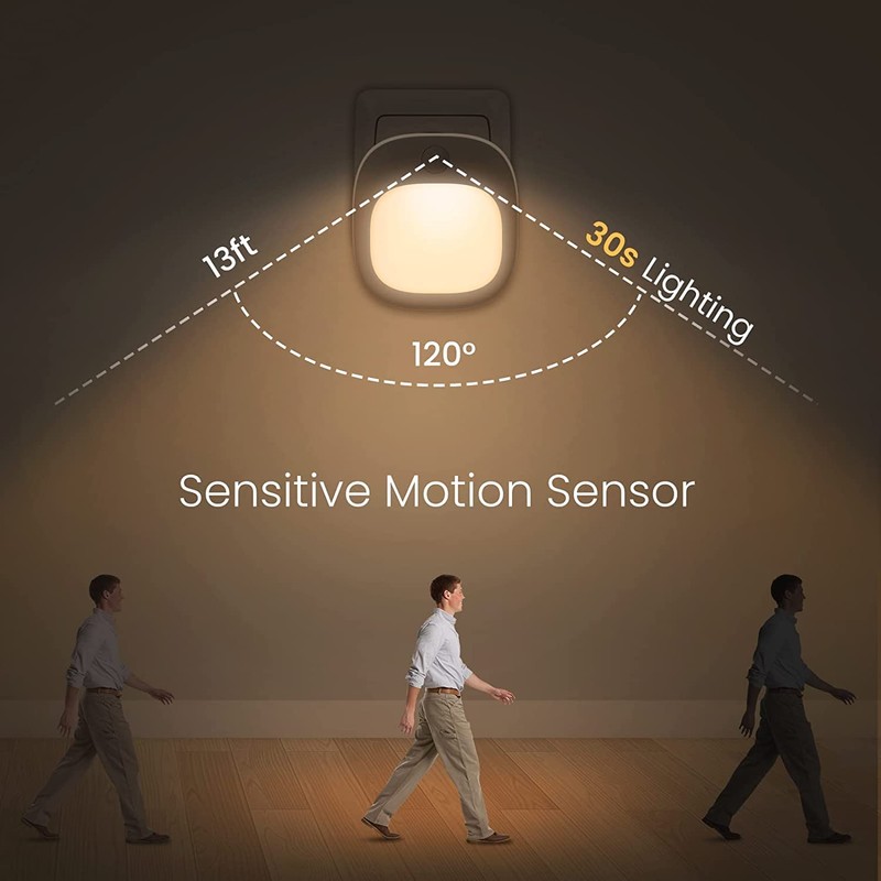 Night Light Socket with Motion Sensor, Soft LED Night Light