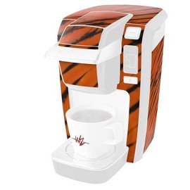 WraptorSkinz Decal Style Vinyl Skin compatible for Keurig K10 / K15 Mini Plus Coffee Makers Tie Dye Bengal Belly Stripes (COFFEE MAKER NOT INCLUDED)