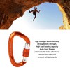 D Carabiner Clip Aluminum Alloy Auto Lock Heavy Duty D