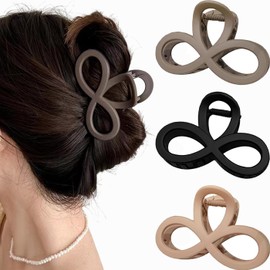 BetterJonny Hair Clip, Set of 3, Small Size, Hair Accessories, For Adults, Hair Clip, Clover, Cute, Light, Strong, Clip, Hair Clip, Hair Ornament, Korean Style, Fashionable, Adult, Cute, Elegant,