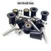 63 Pcs M4 M5 M6 Neoprene Well Nuts,304 Stainless Steel