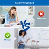 Pack of 2 Magnetic Dry Erase Marker Holder, 3 Compartments