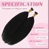 YoungSee I Tip Hair Extensions Human Hair Black Itip Hair