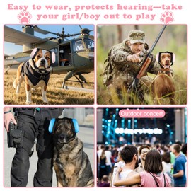 Dog Ear Muffs Noise Protection, 29dB Noise Cancelling Headphones for Dogs, Sound Proof Calming Dog Headphones for Fireworks Hunting Thunder Vacuums Anxiety Relief