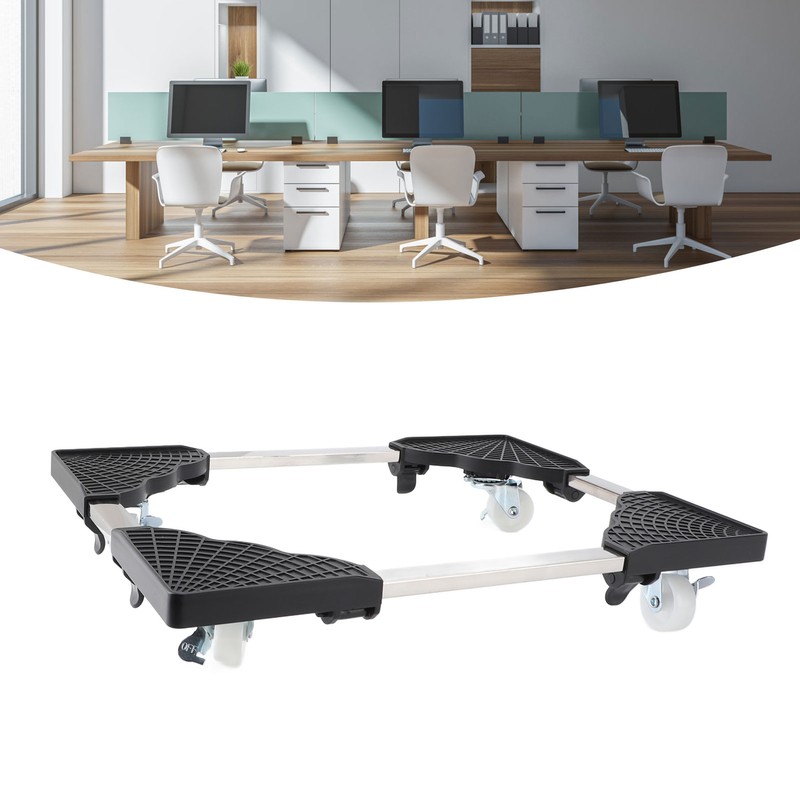 PC Stand Computer Tower Stand with Caster Wheels Universal Retractable