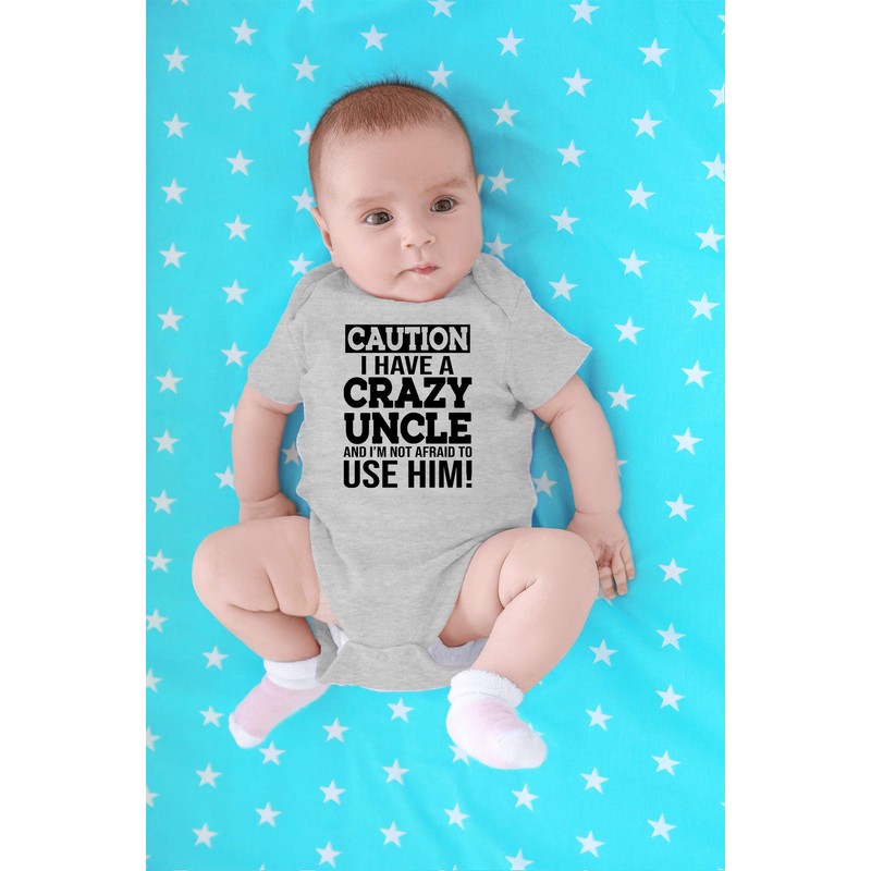 CBTwear - Body para bebé con texto en inglés "Caution