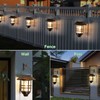 Solar Lantern Outdoor, Hanging Waterproof Solar Lights with Wall Mount