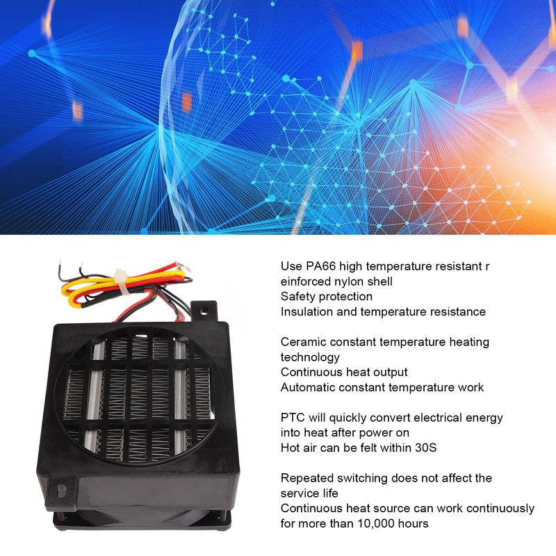 PTC Fan Heater AC220V 300W Security Protection Insulated PTC Ceramic
