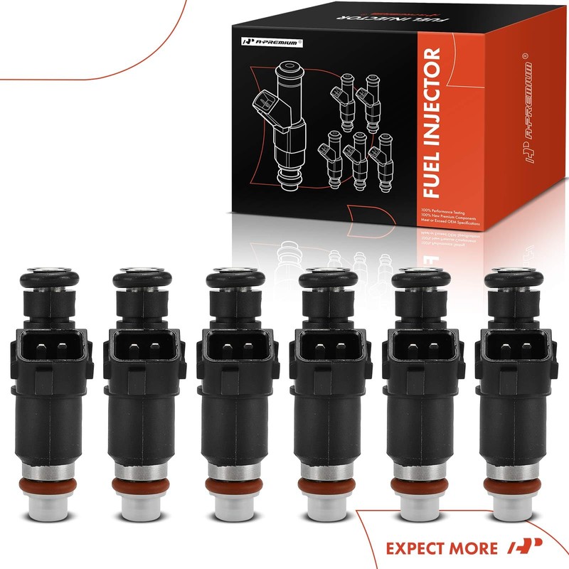 A-Premium Set of 6 Fuel Injectors Compatible with Honda Pilot