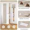HOMEIDEAS Blackout Linen Sidelight Curtains for Front Door, Side Door